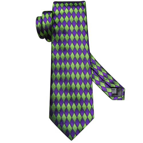 Image of Hi-Tie Men's Tie Sets Silk Paisley Striped Necktie Pocket Square Cuff-links Sets Wedding Business Holiday