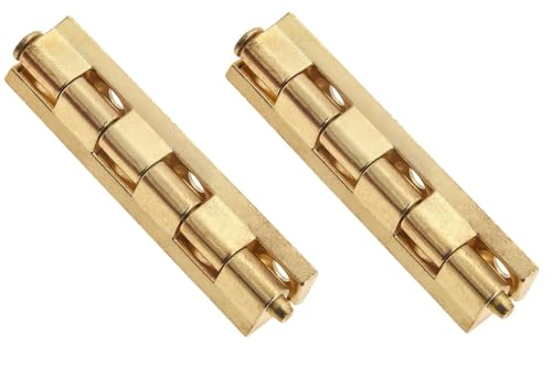 2 Bisagras Desmontables con Pasador Cromado/Latonado 53 mm – WOLFPACK (Latonado)