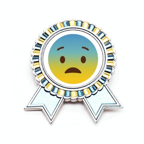 Broche en forme de visage jaune M pour rehausser une tenue trop terne