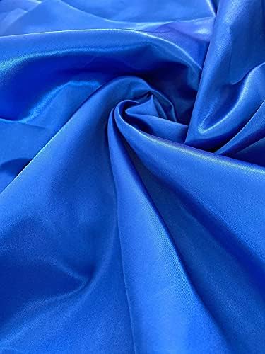 Novato Textiles Silky Satin Liquid Fabric Plain Luxury Craft Dressmaking Fabric 60'' Wide (Black, 1 Meter pre Cut)