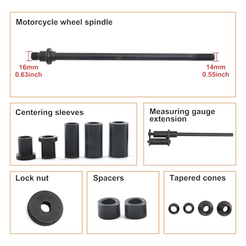 Image of Motorcycle Tire Clamp, Wheel Balancer Adapter,16mm Installation Shaft, Motorcycle Tyre Balancing Tool, with 36 38 40mm Hole Size (Install Size:16x2.0mm)