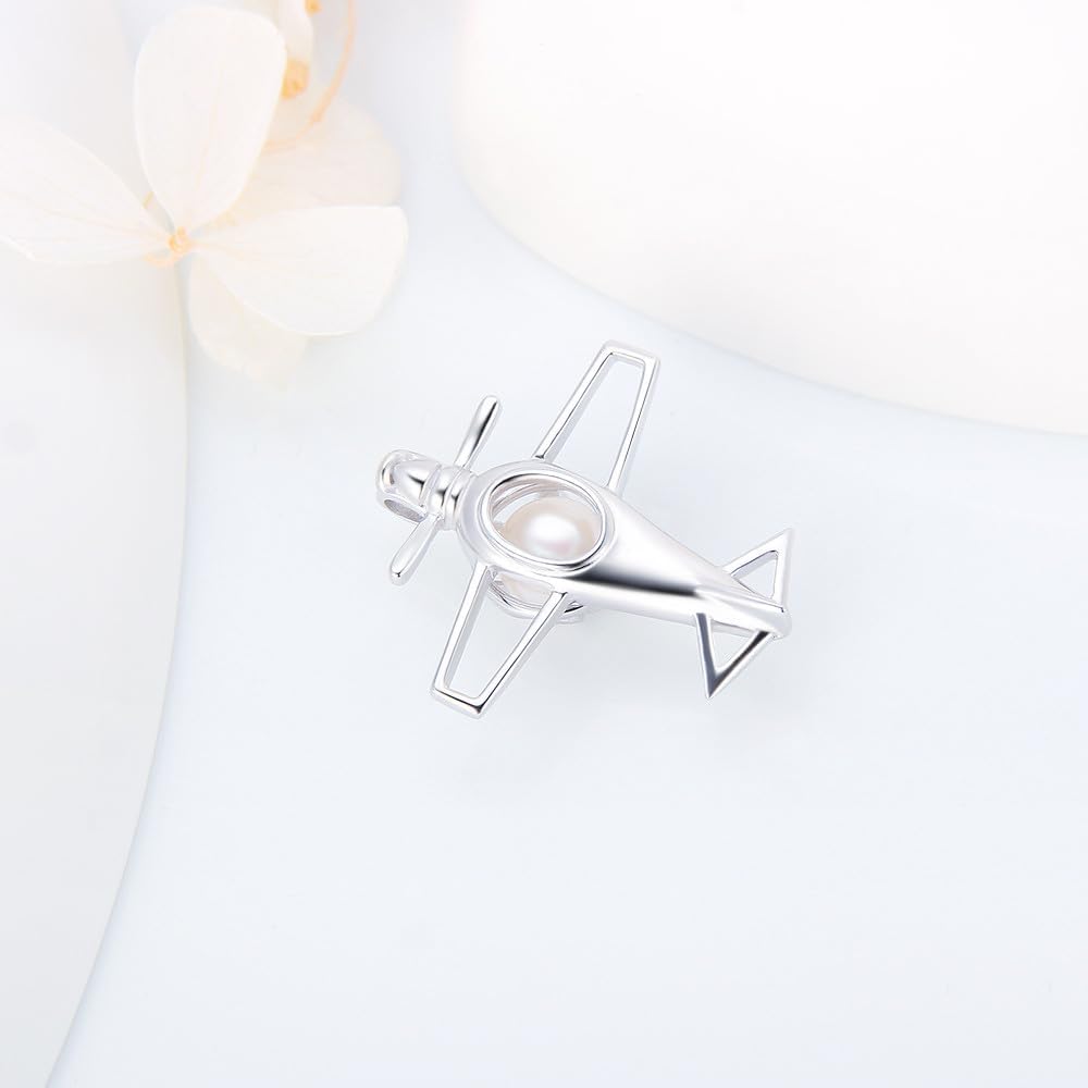 925 Sterling Silver Airplane Cage Pendants Crafting Charm for DIY Necklace Bracelet Jewelry Making - Image 4