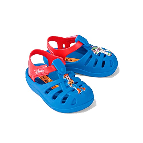 Sandália Disney Magic Aranha, Grendene Kids, Bebê Unissex, Azul/Vermelho, 20/21