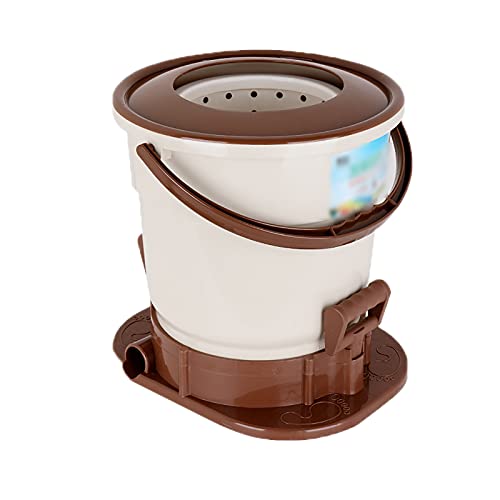 HYMART Secador De Espinillas De Ropa Manual Curada Manual, Mini Lavadora Portátil Fácil De Usar Para Acampar No Acampar No Acampar,Marrón