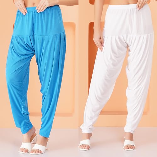 Image of Buy That Trendz Women's Viscose Dhoti Patiyala Salwar Harem Bottoms Pants