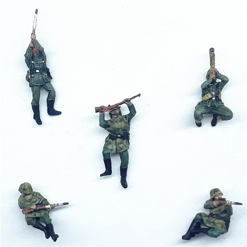 Figurines allemandes Sniper Squad 5 FLOZ modèle fini sans assemblage 1:72