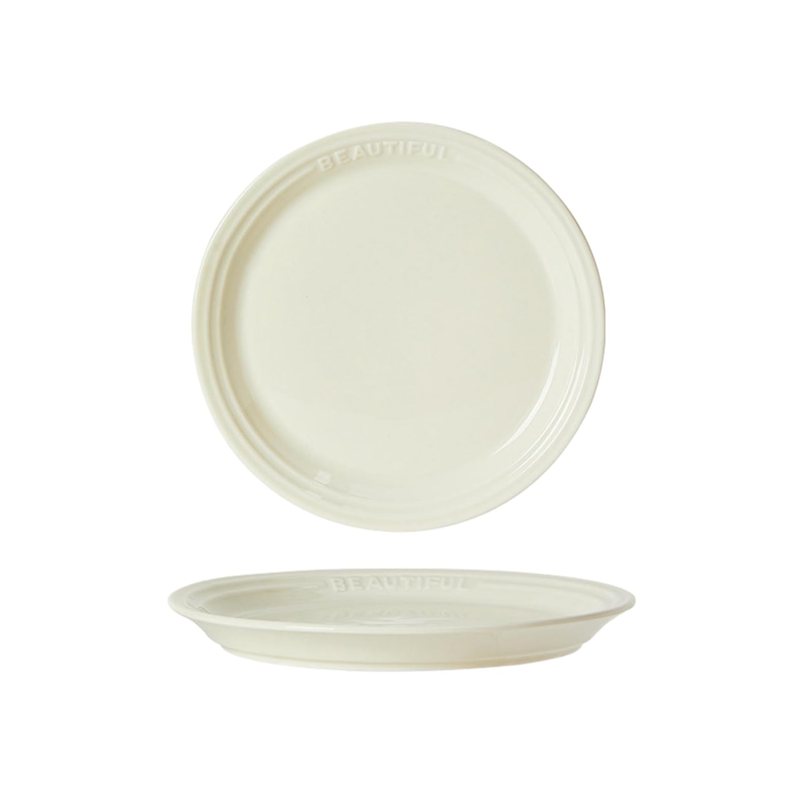 Francuskie domowe proste podszkliwne kolorowe wykwintne ceramiczne naczynia odporne na wysoką temperaturę - półmisek 25 cm