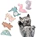 Jouets à l'herbe à Chat, 6 Pièces Cataire Jouets Chat Peluche Catnip Jouets Cataire Interactive Jouets à Mâcher et à Nettoyer Les Dents pour Chaton Kitty Chat, Jouet pour Chat et Chaton