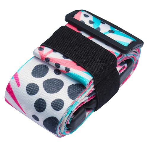 Image of Luggage Straps for Suitcases TSA Approved Easy Pack Organized Suitcase Strap, Luggage Strap, Luggage Belt Strap, Bag Straps for Luggage. Buckle Straps Travel Accessories (Hawaii Plant)