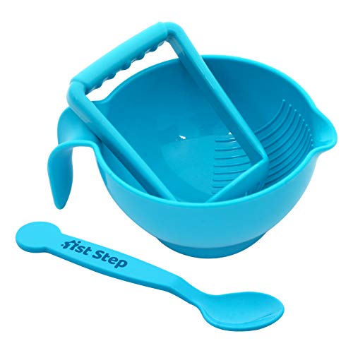 Image of 1st Step Portable Grinding Feeding Masher /Serving Bowl for Baby Food Preparation with Spoon(Pack of 1)