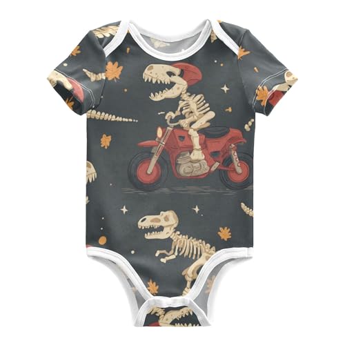 Image of Mazeann Baby Bodysuits Soft Cotton Short Sleeve Baby Clothes for Girls Boys