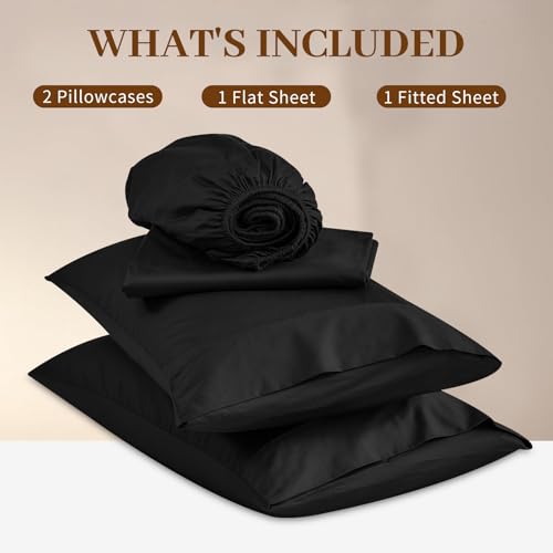 Image of Bedlifes 1000TC Egyptian Cotton King Sheets, 4Pcs 18-24 inch Extra Deep Pocket