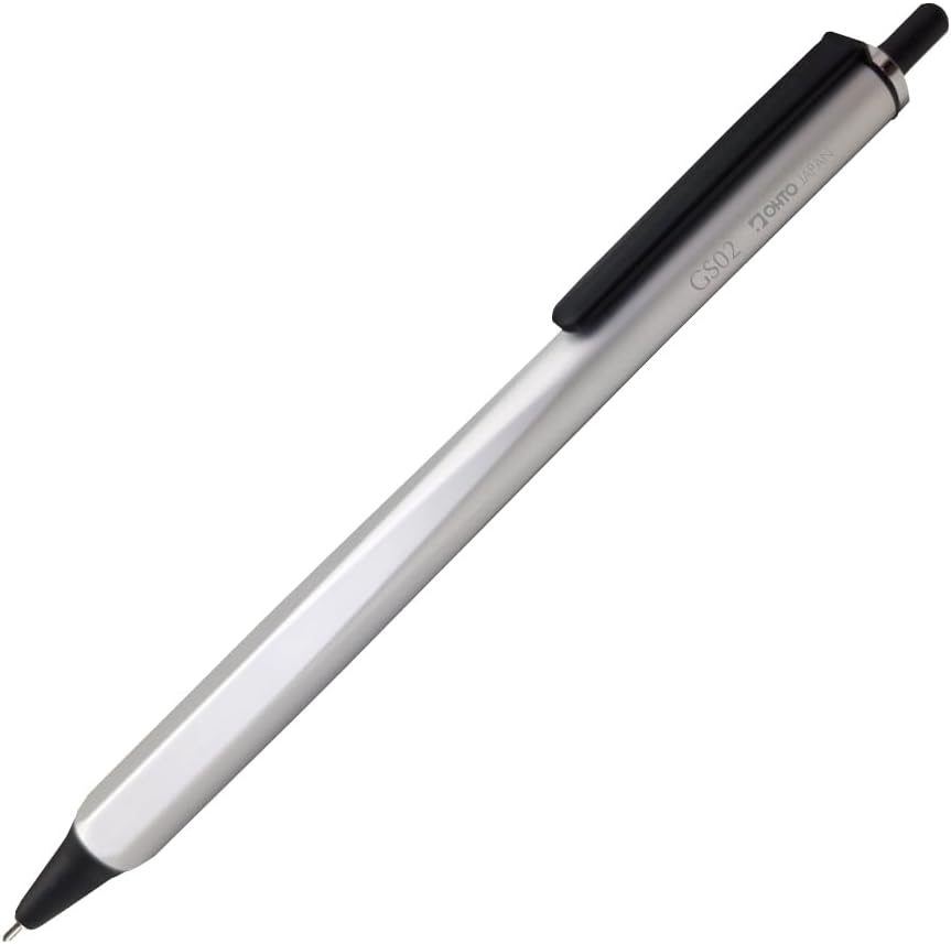 Auto Roller Gel Ballpoint Pen GS02 Silver Matte GS02-G5-SV