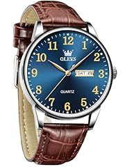 Brown Leather Blue Face