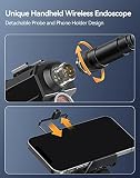 Teslong Dual Lens Endoskopkamera mit Licht, 1080P WiFi Endoskopkamera, Wasserdichtes Endoskop...