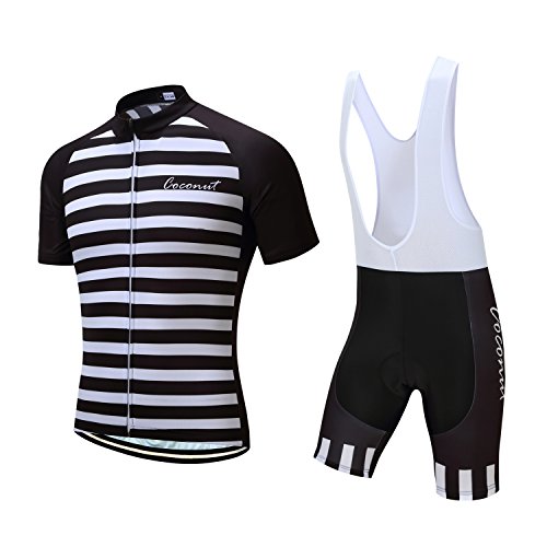 Men's Short Sleeves Cycling Jersey Set Bike Jersey Suit Cycling Shirt Bib Shorts