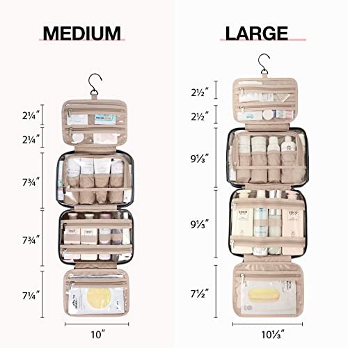 image for BAGSMART Toiletry Bag Hanging Travel Makeup Organizer with TSA Approve