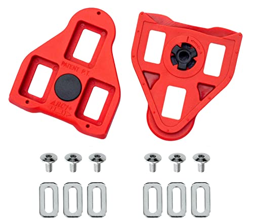 Boerte Peloton Cleats Compatible With Look Delta Clips(9 Degree Float) - Peloton Cleats For Men's And Women's Cycling Shoes - Indoor Cycling & Road Bike Pedals Replacement Bike Cleats Set #TOP1