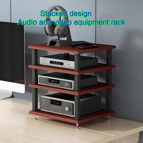 Support de lecteur multimédia AV étagère porte-CD de stockage audio multicouche - 4