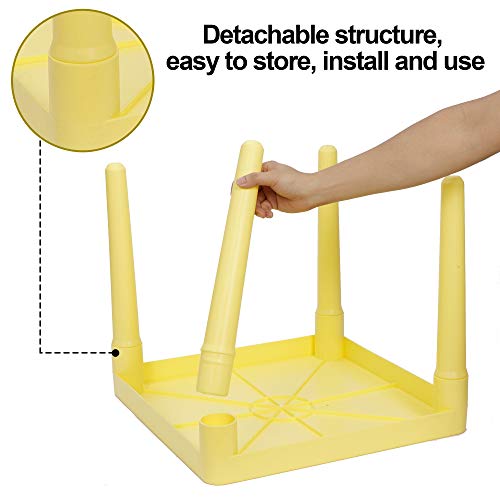 Kids-Table-and-4-Chairs-Set-Toddler-Table-Plastic-Sturdy-Desk-for-Reading-Art-Homework Kids Table and 4 Chairs Set Toddler Table Plastic Sturdy Desk for Reading Art Homework