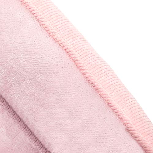 Hollypet Rectangle Plush Dog Bed Cat Bed Self-Warming Pet Bed, Pink #TOP2