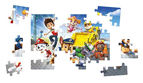 Clementoni - 26097 - Supercolor Puzzle Doble Face Colouring - Pat'Patrouille - 60 pièces - Puzzle Enfant - Puzzle à colorier - fabriqué en Italie, 5 Ans et Plus