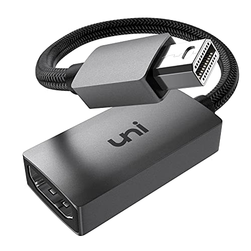 Exclusive Discount 70% Price  Mini DisplayPort to HDMI Adapter, uni Thunderbolt to HDMI Adapter, Compatible with MacBook Air/Pro, iMac, Microsoft Surface Pro/Laptop, ThinkPad Helix, Monitor, Projector, More - Gray