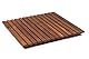 asinox TEK4A5050 Duschmatte aus Teakholz, Quadrat, 50 cm