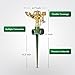 RESTMO Heavy Duty All-Metal Impact Sprinkler, Zinc Alloy Lawn Sprinkler Head on Sturdy Spike Base, 360° Adjustable Coverage Nozzle for Large Area Irrigation
