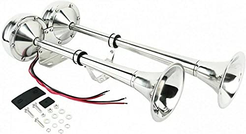 Klaxon - Avertisseur électrique ABS et Inox - 1 corne