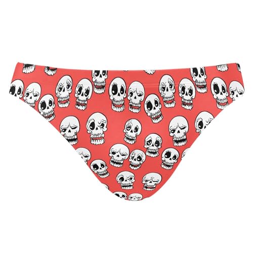 Skull Swim Briefs for Men Bikini Swimwear Boys Short XXL B0404347