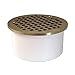 Jones Stephens D60130 3 PVC PIPE FIT DRN W/RND STRN