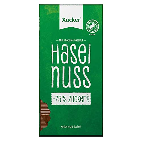 Xucker Schokoladen-Tafeln mit Xylit 3er Mix (3 x 80g) | Haselnuss, Salz & Karamell und Pfefferminze – Bild 3