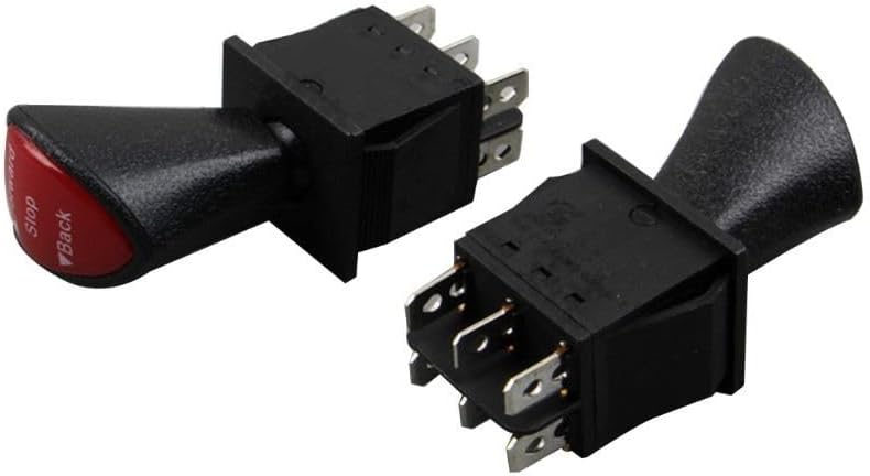 Nice Portable Industrail Testing Switch Slide Switch Black DPDT Latching 1 PC 6-pin AC 125V 20A Advance-Stop-Back(A)