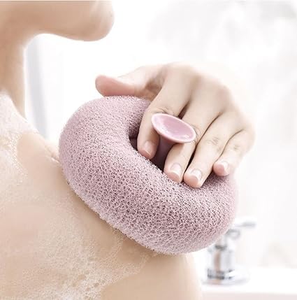 Round Silicone Loofah Body Scrubber Brush | Soft Exfoliating Bath Brush with Suction Cup | Deep Cleansing Body Scrubbing Pad for Shower, Face & Body | Quick Dry Hygienic Bath Sponge for Men & Women (Pack of 1)-image-18