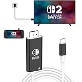 【充電しながら投影】2025年新登場 switch 2 ドック HDMI ケーブル付き 4K&1080P解像度 HD変換 TVモードswitch ドック PD100W充電 遅延なし コンパクト ニンテンドースイッチ ドック tv出力 テレビ接続出力/switch 2/Switch OLED/ノートパソコン/タブレット/スマートフォンなどに対応 旅行 パーティ 出張 持ち運び便利