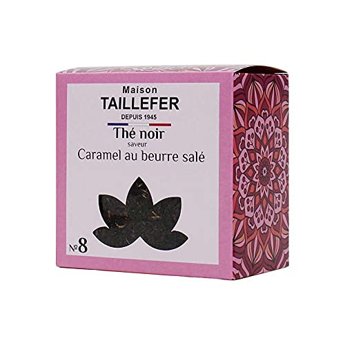 Maison Taillefer Thé noir saveur Caramel au beurre salé boite 60g
