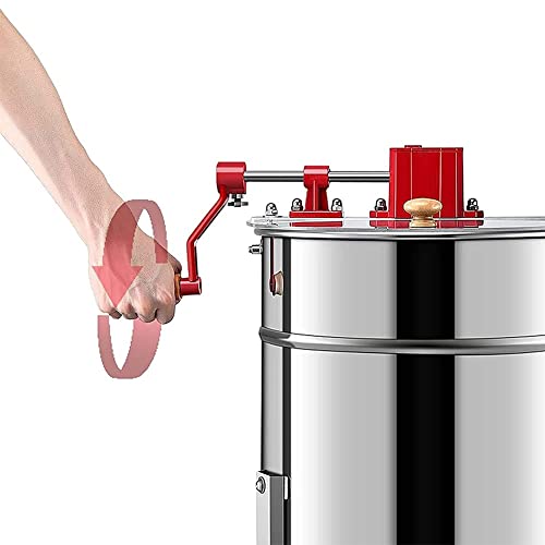 Manuelle Honigschleuder, Edelstahl Honig-Extrakor, Spezielles Design, Einfach zu Montieren, Imker und Bienenzüchter… – Bild 7