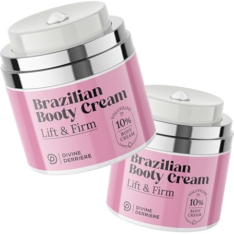 Divine Derriere Brazilian Body Butter Cream, Lift and Firm Body Cream with Volufiline Helps Reduce the Appearance of Cellulite for a Lifted and Firm-looking Bum Cream (2 Pack) Cover