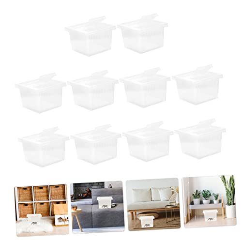 Balacoo 48 Pcs Reptile Feeding Box Reptile Accessories Lizard Accessories Feeding Cricket Keeper Ventilative Snake Cage Premium Cricket Keeper White Goalkeeper Plastic Cricket Cage #TOP7
