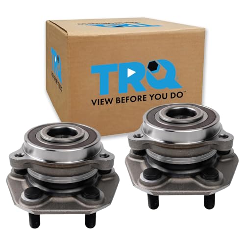 Image of TRQ Left and Right Wheel Bearing and Hub Assembly Set 2 Piece for Tesla | for 2018-2019 Tesla 3 2020 Tesla Y AWD