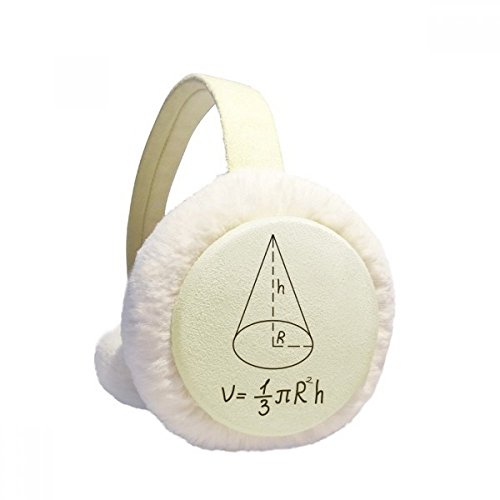 Orejeras de invierno plegables con diseño de cono circular matemático