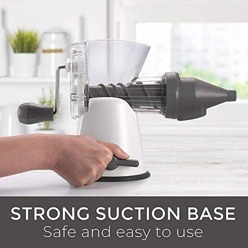 Mueller Masticating Slow-Juicer for-Celery, Wheatgrass, Kale, Spinach, and any other Leafy Greens, Live-Enzyme Cold Press Process and Easiest 5 minute Cleanup