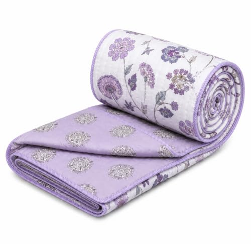 Image of RRC Cotton Jaipuri Rajai for Double Bed | Floral Print AC Comforter | Lightweight 200 GSM Summer Quilt | Soft Breathable Cotton Quilt | Pack of 1
