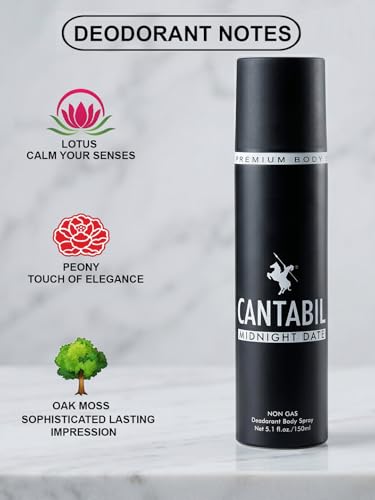 Image of Cantabil Deep Sea, Burnt Brick, Midnight Date Unisex No Gas Deodorant Body Spray | Combo Of 3 X 150ml With Lotus, Lavender, Citrus | Perfume Deo For Men & Women | Rakhi Gift for Brother