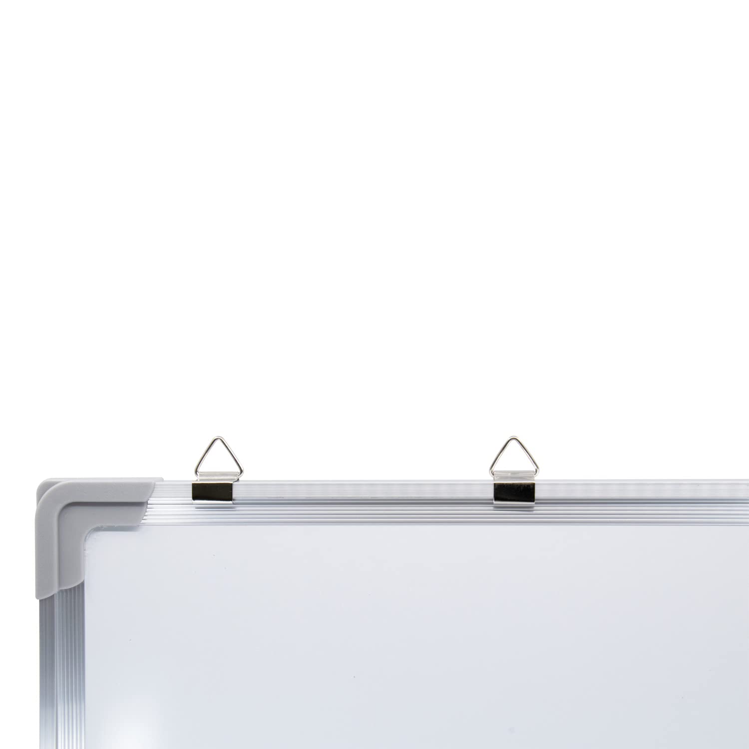 Idena 10414 - Pizarra blanca con marco de aluminio, aprox. 40 x 60 cm, incluye 6 imanes y esponja, apta para montaje en pared, ideal para la oficina y el hogar, sin fabricante