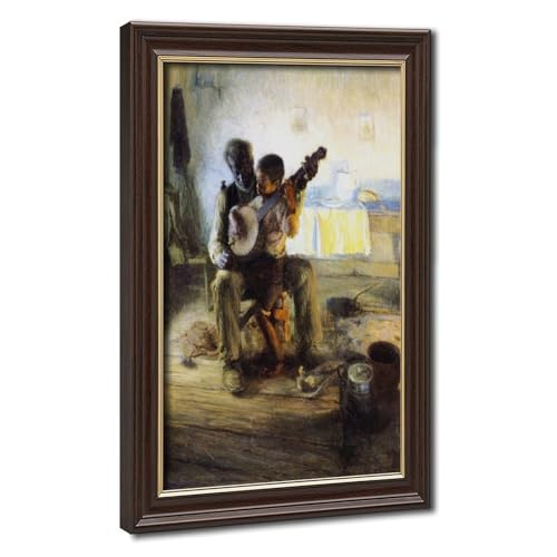 Toile The Banjo Leçon Henry Ossawa Tanner une œuvre chargée d'émotion pour vos murs