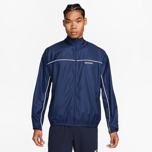 Chaqueta NIKE Track Club cortavientos transpirable para corredores con bolsillos con cremallera 2