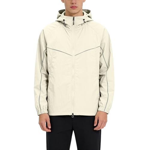 RALUEMID Mens UPF 51+ UV Full Zip Sun Protection Hoodie