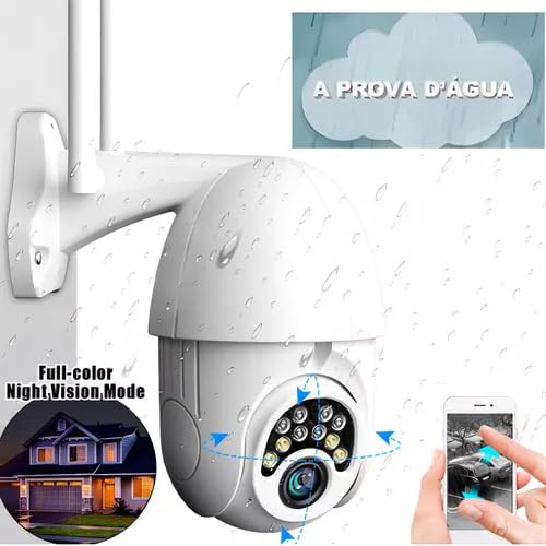 Câmera Wi-fi Smart 360 Externa Full Hd À Prova D'água